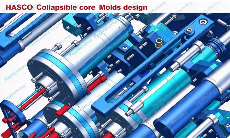 Conformal cooling – 3D printed cooling channel design drawing